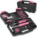 DNA MOTORING 39-Piece Portable Car Emergency Tool Kit, Home Repair Tool Kit, With Storage Box, Suitable For Home Diy, Car Repair, and Roadside Emergencies, Pink,TOOLS-00009 by DNAMOTORING-Tools