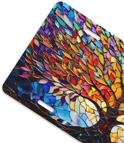 Stained Glass Tree of Life Front License Plate 6" * 12" for Women