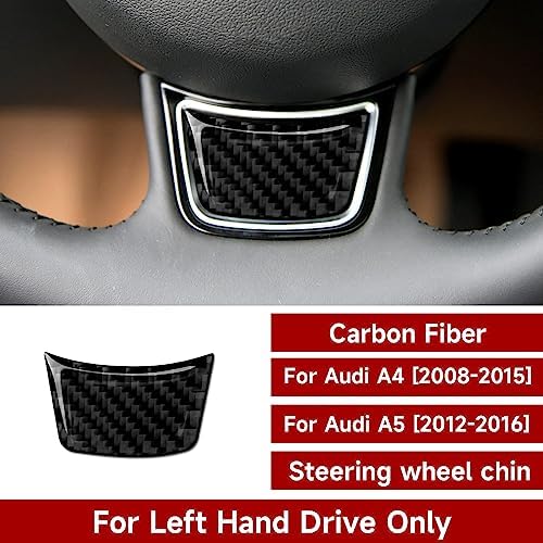 Steering Wheel Decals for Audi A4 B8 2008-2015 / A5 2012-2016 Accessories Carbon Fiber Interior Stickers