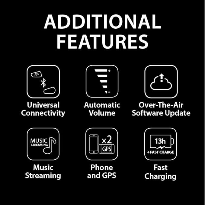 Cardo Systems FREECOM 4X Motorcycle 4-Way Helmet Bluetooth Communication System - Image 6