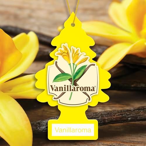 LITTLE TREES Car Air Freshener, 4 Count (Pack of 6), Vanillaroma