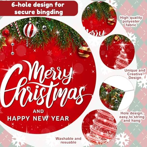 Teenyyou Christmas Garage Door Cover Decorations 7 x 8 ft - Image 3