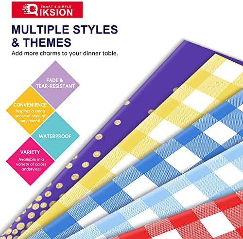 QIKSION 2 Pack Sage Green Plastic Tablecloth, Sage Table Cloth Disposable - Image 6