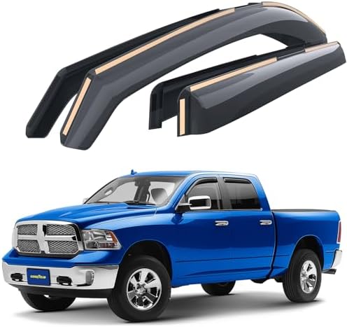 Goodyear Window Deflectors for Dodge RAM 1500/2500/3500 Crew Cab 2009-2018