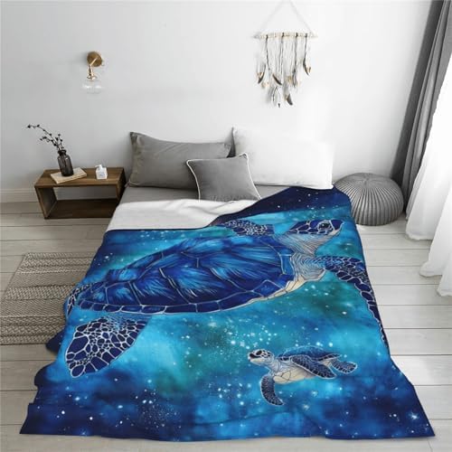 Sea Turtles Throw Blanket Fleece Flannel Stuff Plush Gifts 40"X50" - Image 3