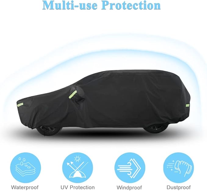 SUV Car Cover Custom Fit for Honda CRV, Waterproof All Weather Full Exterior - Image 4