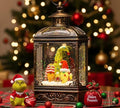 Christmas Snow Globe Lantern Water Glittering Gnomes Scandinavian Santa Elf with Whimsical Christmas Tree, Lighted Lantern for Christmas Festival Decoration Gifts by Qualdout