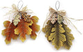 Wooden Hanging Fall Leaves Decor Maple Oak Leaves Rustic Autumn Decor Wall by Veclotch
