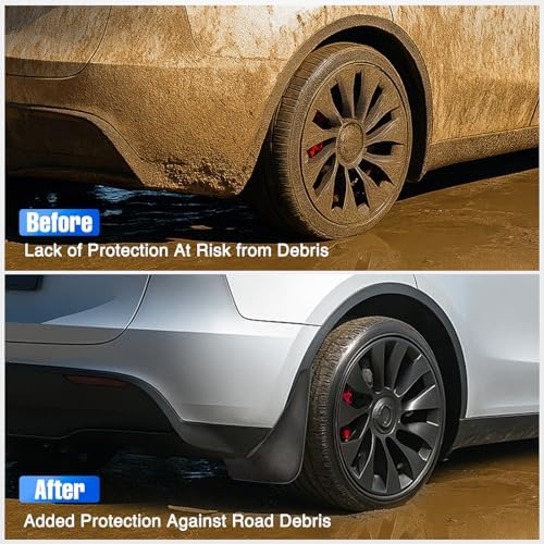 Nilight Mud Flaps Splash Guards for Tesla Model Y 2020 2021 2022 2023 2024