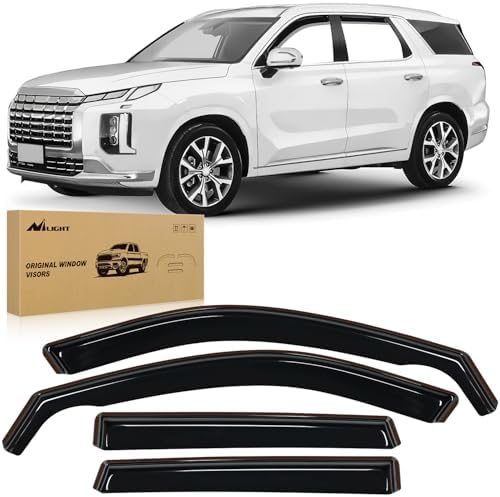 Nilight Vent Window Visors for Hyundai Palisade 2020-2025, in-Channel, 4PCS