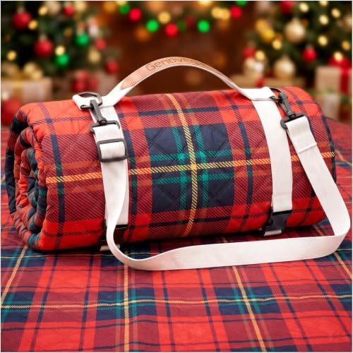 Genovega Waterproof Beach Blanket Picnic Mat Outdoor Oversized Sandrpoof Rug Towel Gear Family Hawaiian Trip Essentials Winter Vacation Must Have Travel Accessories Stuff Men Women by genovega