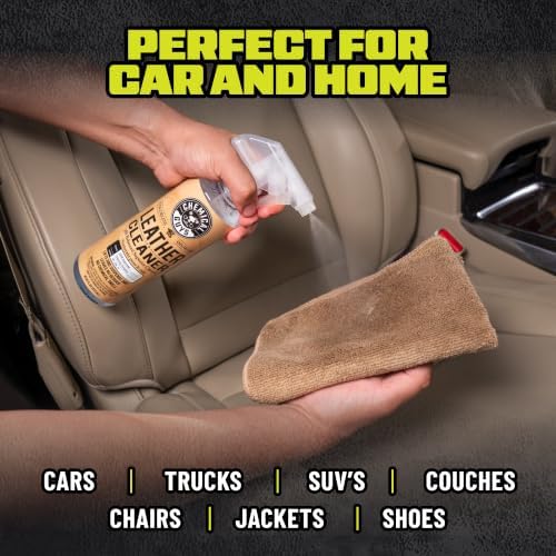 Chemical Guys, Car Leather Care Kit, Cleaner, Conditioner & Tools, 6 Pc