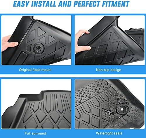 Nilight TPE Floor Mats for Chevy Tahoe GMC Yukon Denali Cadillac Escalade