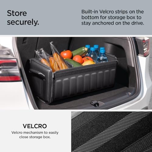 Spigen Heavy Duty Foldable Trunk Organizer with Lid - Black