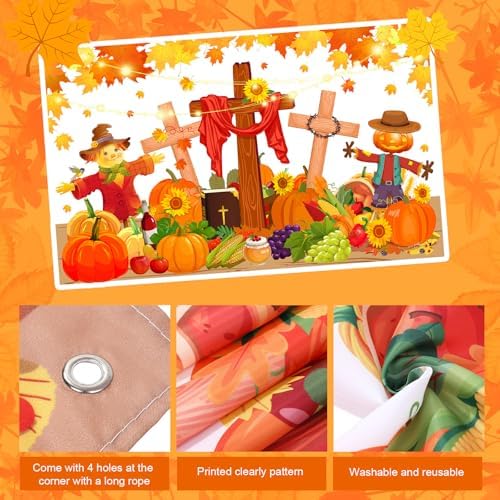98Pcs Christian Trunk or Treat Car Decoration Fall Decor for Suv, Scarecrow - Image 3
