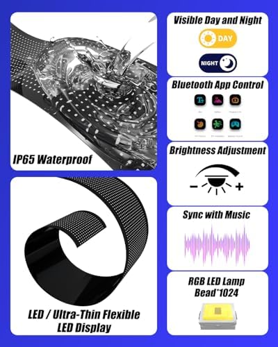 LED Devil Eyes Lights for Cars Windshield 14.7"x3.6" 2 PCS