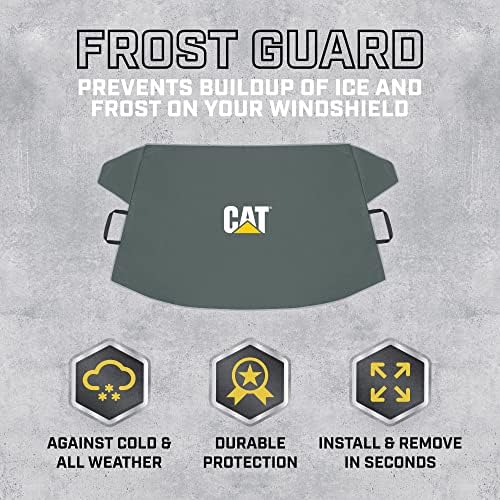 Cat® Car Windshield Cover for Ice and Snow with Anti-Theft Flaps - Toughest Ice & Frost Windshield Snow Cover All-Weather Waterproof Winter Blanket - Truck Window Protector Accessories - 78" X 43"