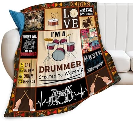 Rock Music Throw Blanket Fleece Flannel Stuff Plush Gifts 40"X50" by Unknown