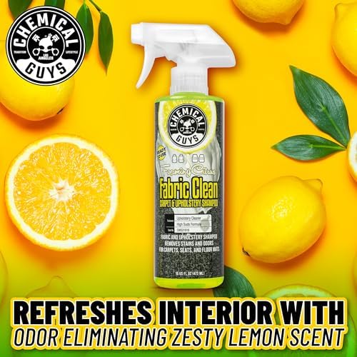 Chemical Guys, Citrus Fabric & Carpet Cleaner Spray with Brush Kit, 16 oz