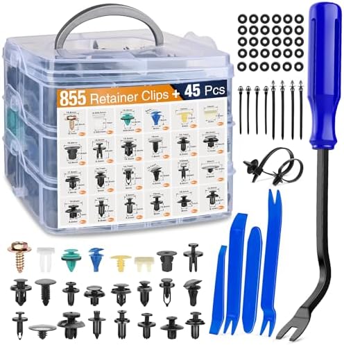GOOACC 900Pcs Plastic Rivets and Auto Body Fasteners Assortment by GOOACC