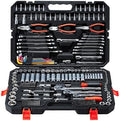 VEVOR Mechanics Tool Set, 314-Piece Mechanic Tool Kit, 1/4 in, 3/8 in, and 1/2 in Drive, Metric Socket Set, Wrenches, Screwdriver Bits, Accessories, and Storage Case, for Automotive and Home Repair by VEVOR