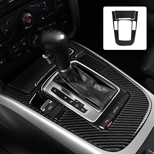 Car Gear Shift Panel Decals for Audi A4 A5 S4 S5 RS4 RS5 Q5 Accessories Carbon Fiber Interior Stickers, Style B