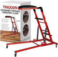 Traxion New Quality Economy Topside Creeper 3-106 with expanded Metal Steps and Velcro Stomach Pads with Tool Loops by TraXionEngineeredProducts