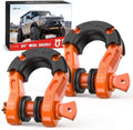Nilight Mega D-Ring Shackles, 3/4" Heavy Duty Recovery Tow Shackle
