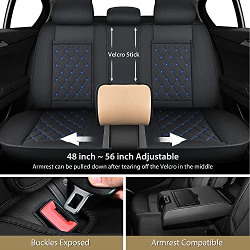 Nilight 5 Car Seat Covers Universal Fit for Civic Corolla Accord Camry