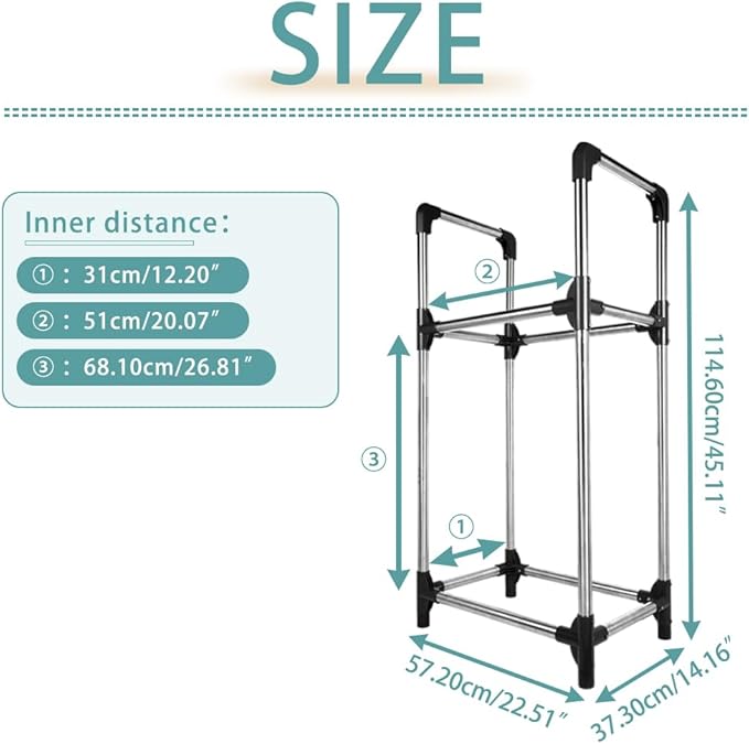Hershii Tire Storage Rack Standing Garage Storage Shelf Organizer - Image 3
