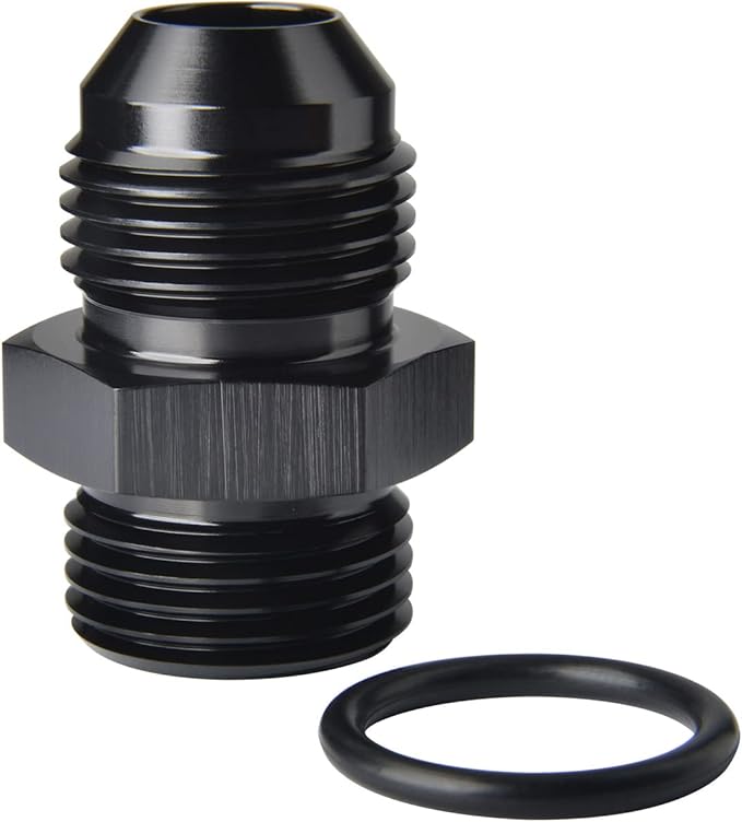 8AN Male Flare to 8AN ORB O-ring Boss Fuel Pump Rail Adapter Fitting Aluminum by Podavelle