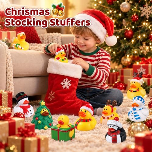 36Pcs Christmas Rubber Ducks, Ducks for Jeeps Ducking, Goodie Bag Stuffers - Image 3