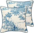 patdrea Designer French Vintage Throw Pillow Cover,18"x18",Set of 2 by patdrea