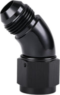 45 Degree 8AN Male to 8AN Female Swivel Full Flow Fitting Adapter Coupler by Podavelle