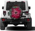 Delerain Spare Tire Cover with Backup Camera Hole Christmas Fir Branches Wheel Covers Waterproof Dust-Proof UV Sun Universal Fit for Jeep Trailer RV SUV Truck (17 Inch for Diameter 31"-33") by Delerain
