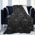Socira Skull Blanket Skull Throw Blanket Gifts Men Soft Sofa Black Throws Travel Camping Bed for Home Car by Socira