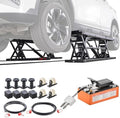 VEVOR Portable Car Lift, 5000 lbs Capacity, Heavy Duty Quick Lift with 25.6" Max Height, Pneumatic Pump, Wheels, 4 Rubber Pads & 4 Lifting Columns for Cars, Compact SUVs, Mini Trucks, Garage or Shop by VEVOR
