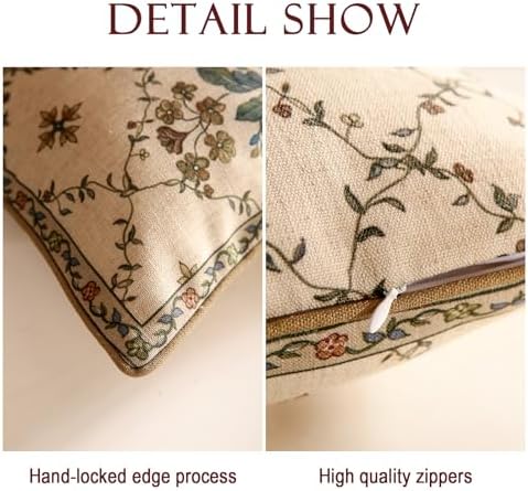 patdrea Designer French Vintage Throw Pillow Cover,12"x20" - Image 4
