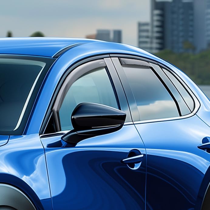 Goodyear Shatterproof in-Channel Window Deflectors for Mazda CX-30 2020-2026, Rain Guards, Window Visors for Cars, Vent Deflector, Car Accessories, 4 pcs - GY009010