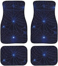 Blue Spider Web Car Rubber Floor Mat 4PCS