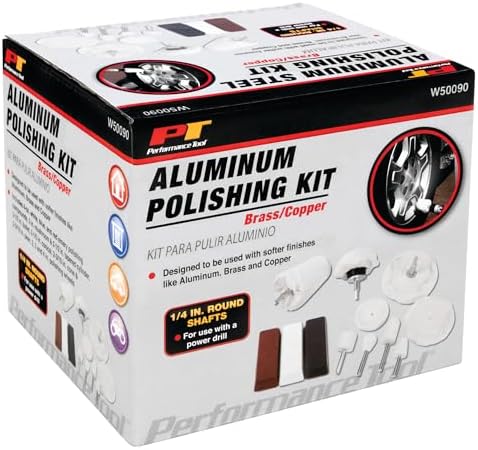Performance Tool W50090 Aluminum Polishing Kit for Power Drills - Image 3