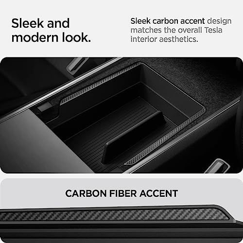 Spigen Armrest Console Organizer for Legacy Tesla Model Y & 3