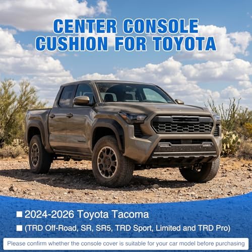 Nilight Center Console Cover Fit for Toyota Tacoma 2024 2025 2026 Armrest