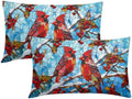 Winter Red Cardinal Bird Pillow Covers 12x20 Set of 2 Highly Absorbent by Unknown