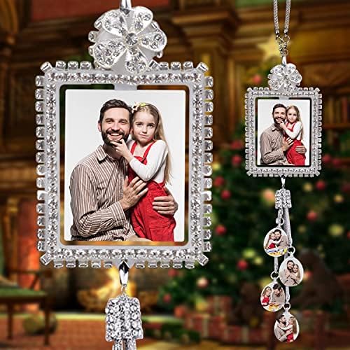Bling car Hanging Ornament Custom Photo Gift Decorations for Women for Car Car Mirror Decor - Image 5