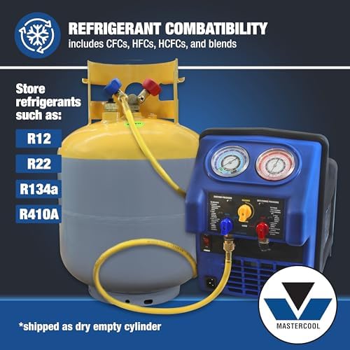 Mastercool 66011 50 lb Refrigerant Recovery Cylinder with Float Switch - Image 5