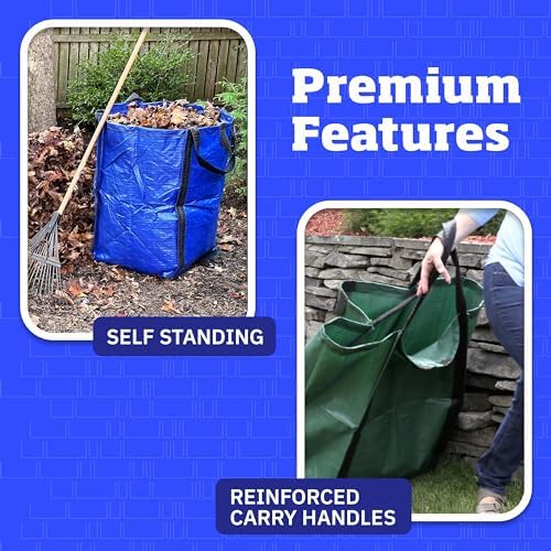 DURASACK Heavy Duty Home and Yard Bags, Gray - Image 5