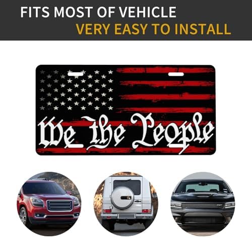 American Flag Front License Plate 6" * 12" for Women We The People
