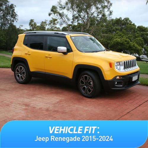 Nilight Tape-On Rain Guards for Jeep Renegade 2015-2024, 4PCS