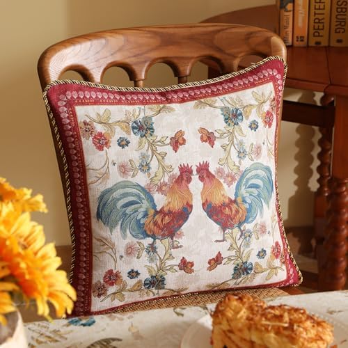 patdrea Designer French Vintage Pillow Cover,18"x18",Set of 2 - Image 5